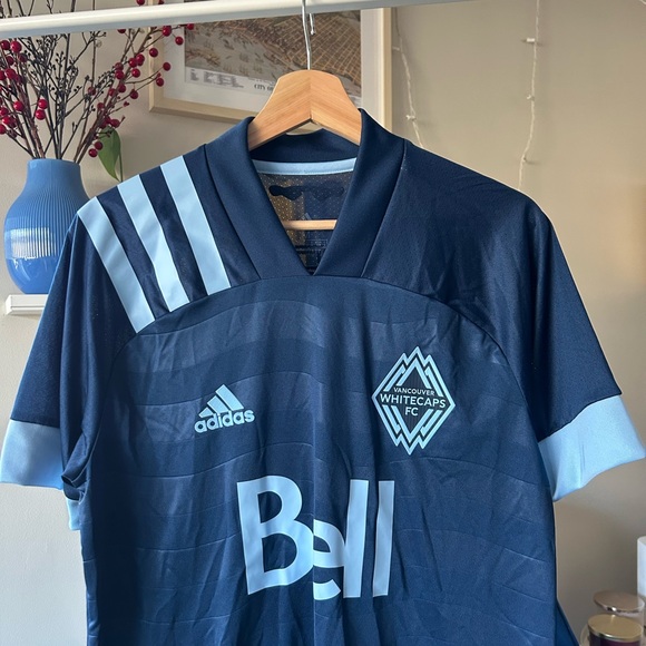 adidas Other - Adidas Vancouver Whitecaps #20 Avery Navy and Light Blue Soccer Jersey